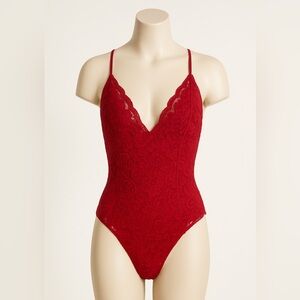 Free People Scarlet Lace Bodysuit